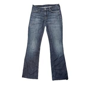 Citizens of Humanity Jeans Women 28 Blue Amber 263 Mid Rise Bootcut Raw Hem USA